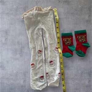 Infant Christmas’s socks and tights set